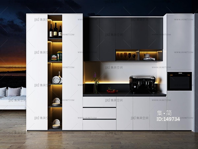 现代餐边柜，现代酒柜,橱柜