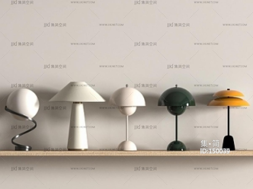 现代台灯_现代台灯SU模型