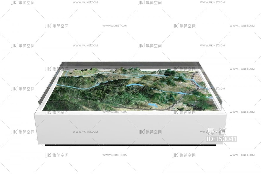 01-地形沙盘3D模型vrrr