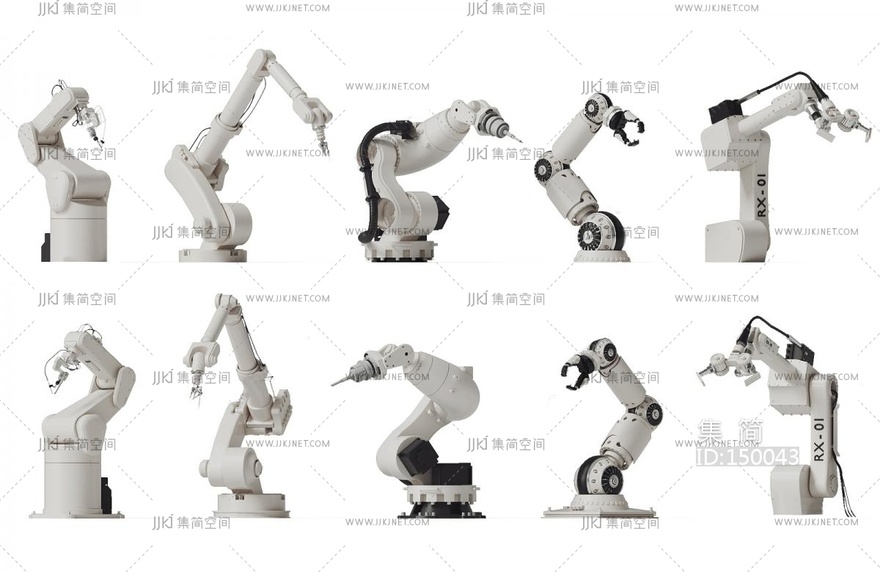 03-机械手臂_机械臂3D模型vrrr