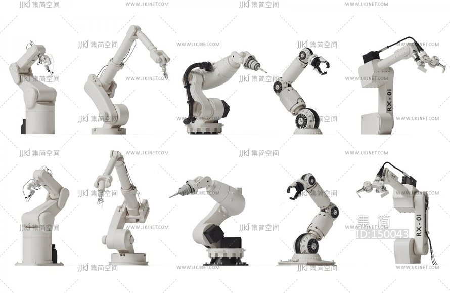 03-机械手臂_机械臂3D模型vrrr