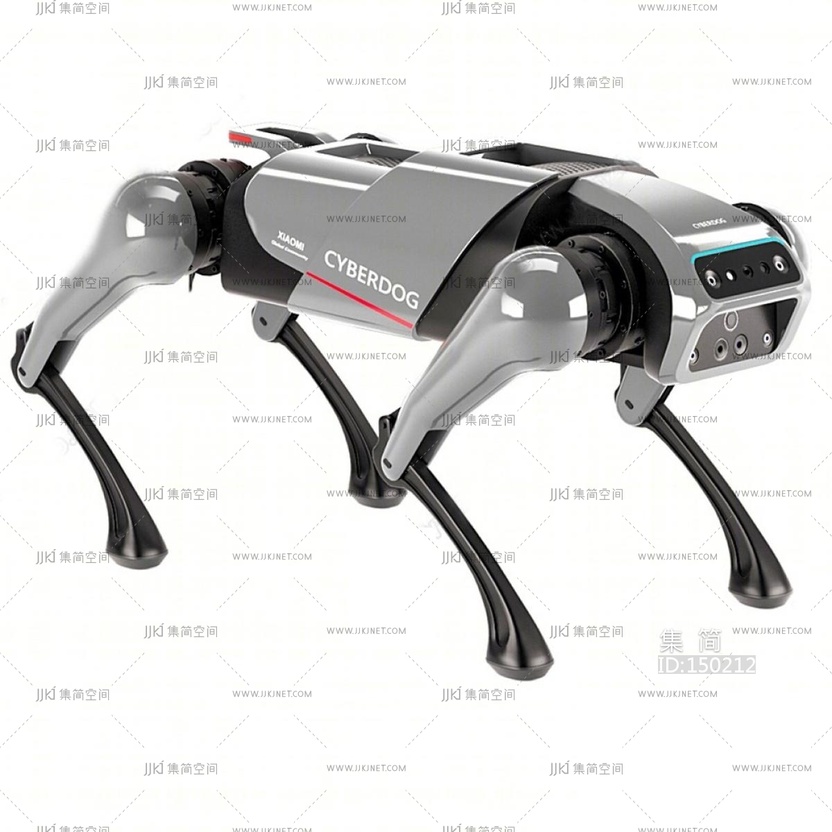 11-现代小米机器人_仿生四足机器人_机器狗_小米机器人_机器人_智能玩具SU模型