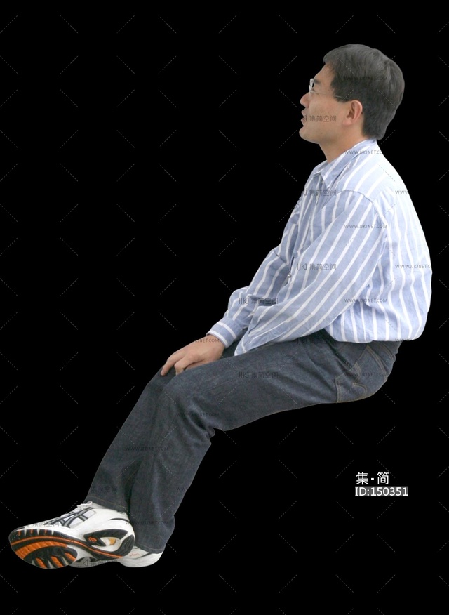 免扣pnd人物素材病人患者医院 坐着的人(39)