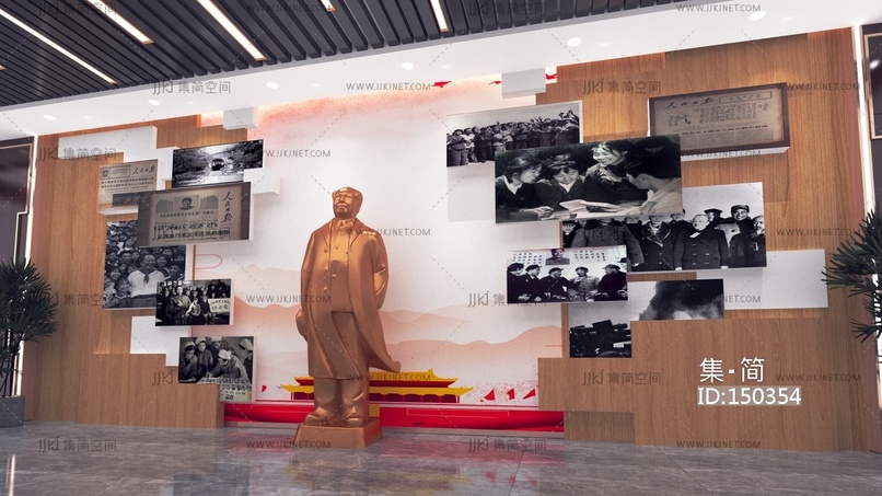 01-党建展厅 毛主席像雕塑