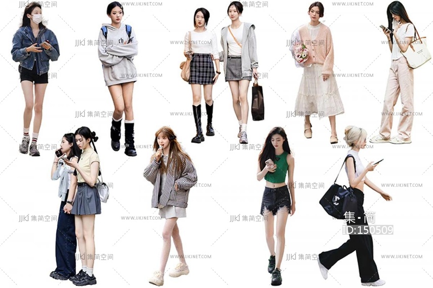 免抠美女人物psd素材贴图