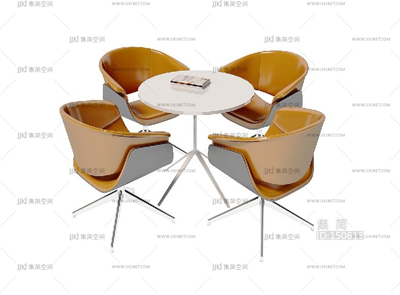 01-现代洽谈椅，办公椅小圆桌c