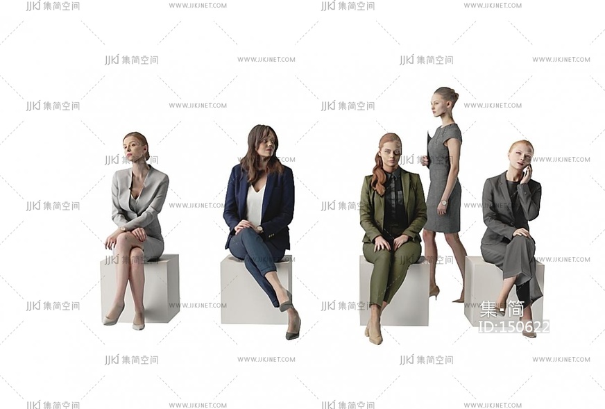 坐着的人办公人物