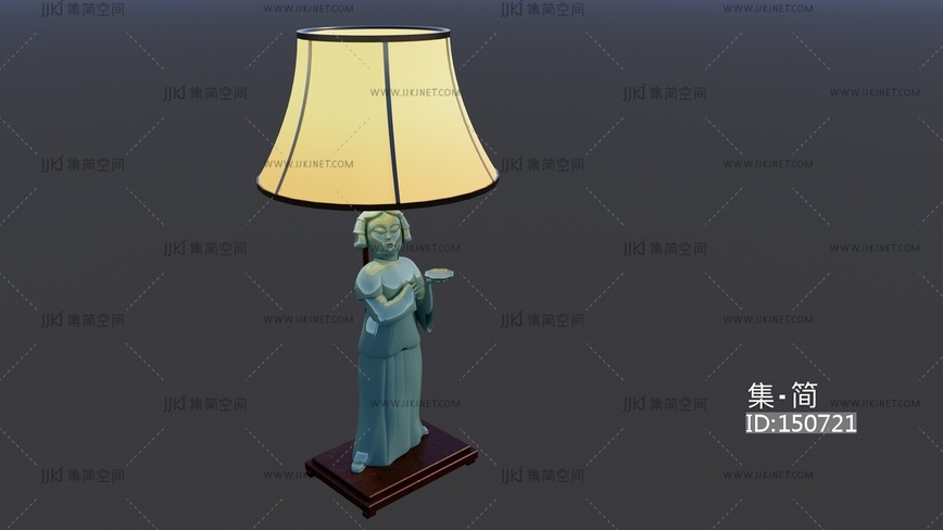 仕女台灯