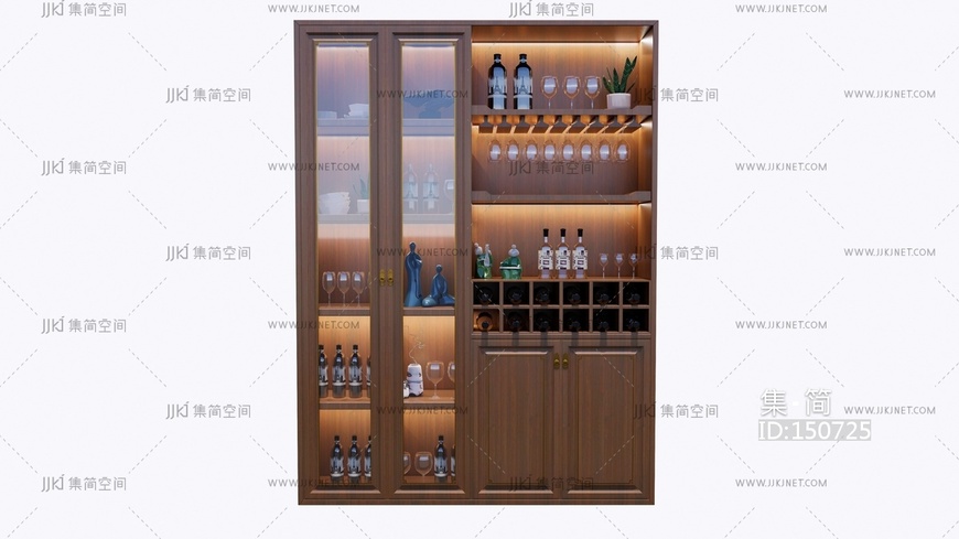 实木酒柜