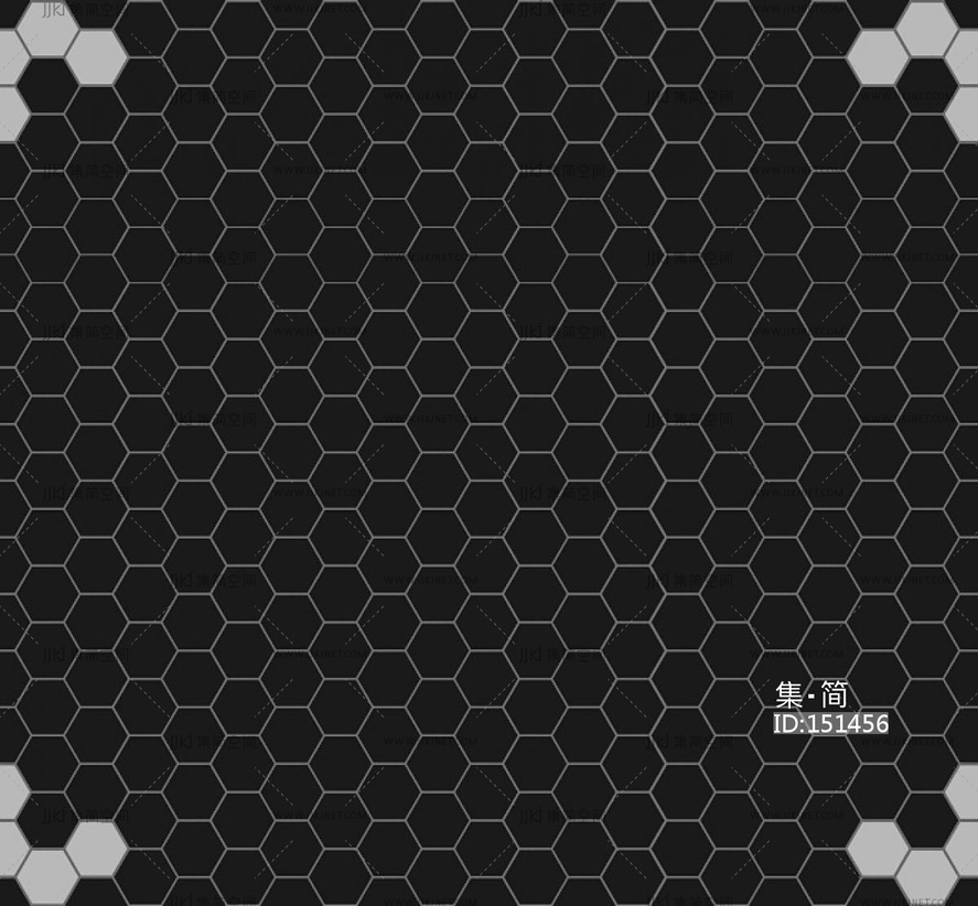 无缝黑色马赛克 (1)