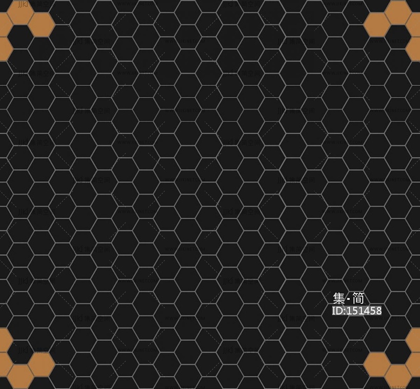 无缝黑色马赛克 (3)