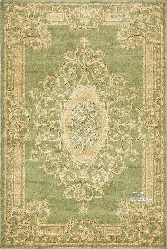 欧式法式古典大花地毯美式地毯 (11)