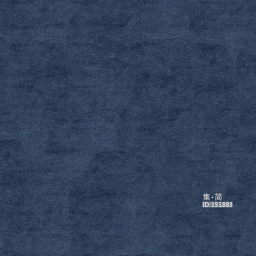 现代绒布_深色绒布_蓝色_无缝贴图