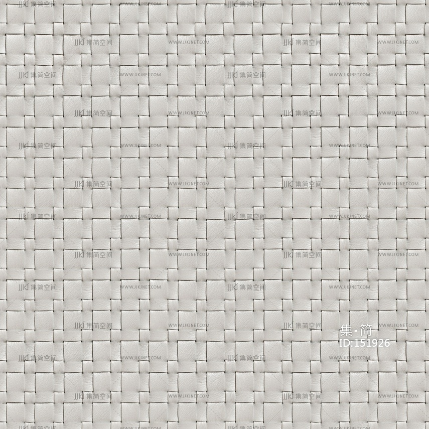 无缝米白色十字编织皮贴图