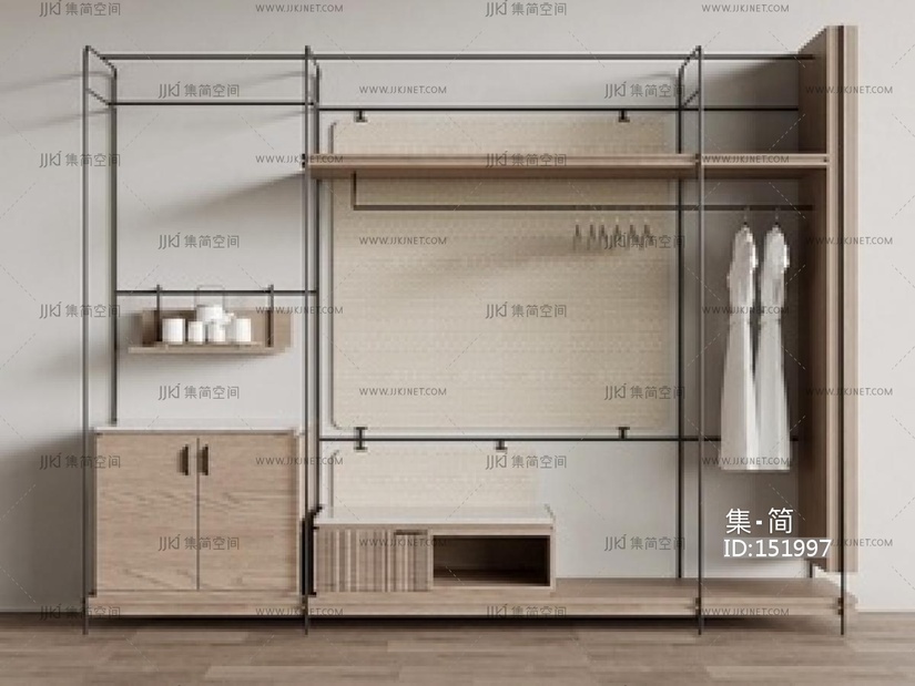 现代衣架SU模型