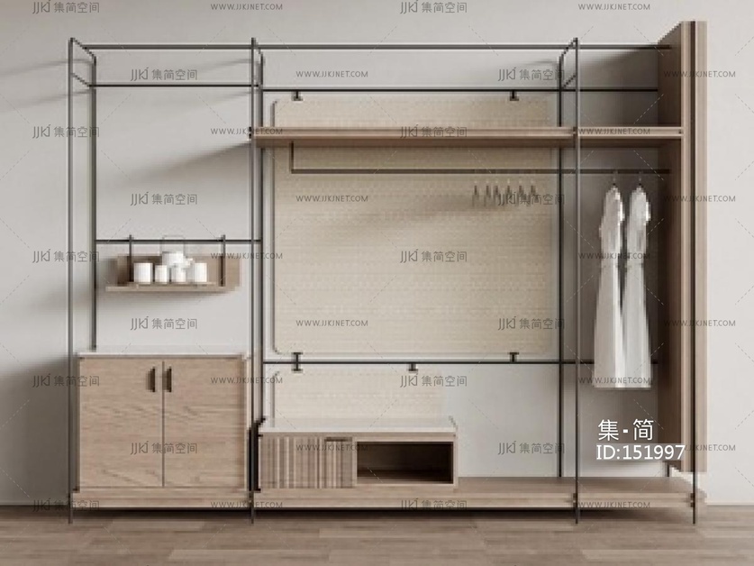 现代衣架SU模型