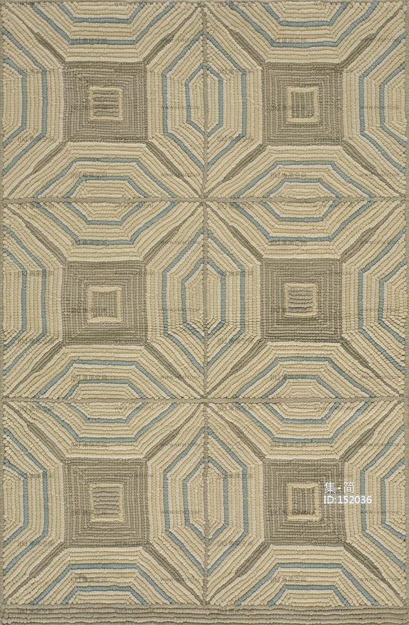 新中式素材暗纹地毯民族地毯