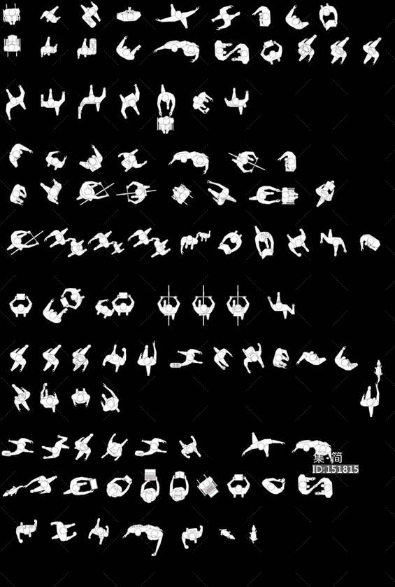 顶视图插画风人物第二弹-2