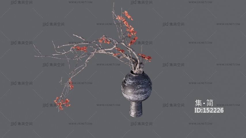 中古风花瓶装饰
