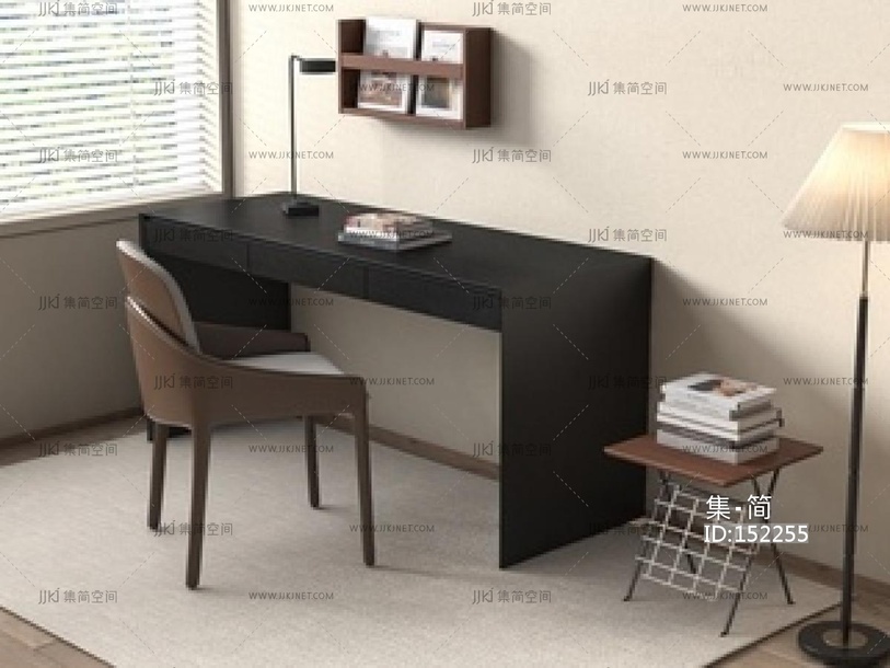 书桌椅SU模型