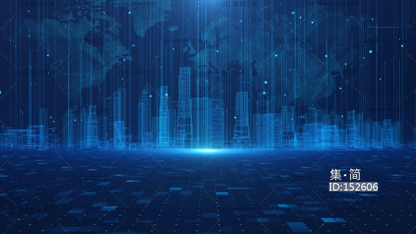 蓝色科技背景贴图