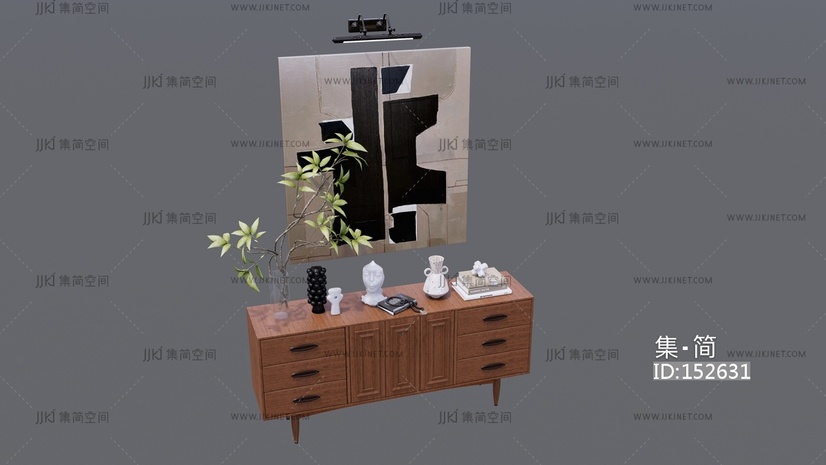中古风装饰边柜4