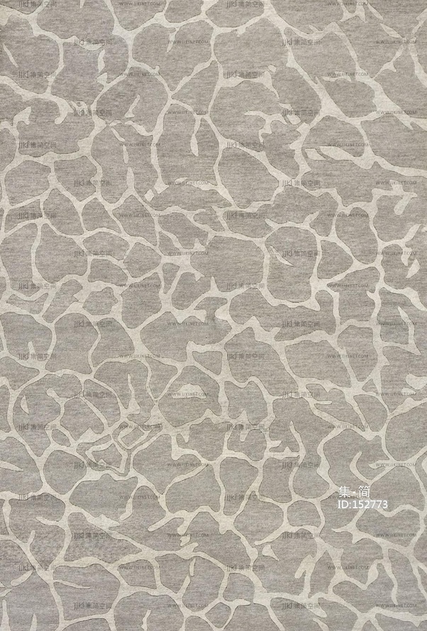 新中式花纹花瓣地毯 (15)