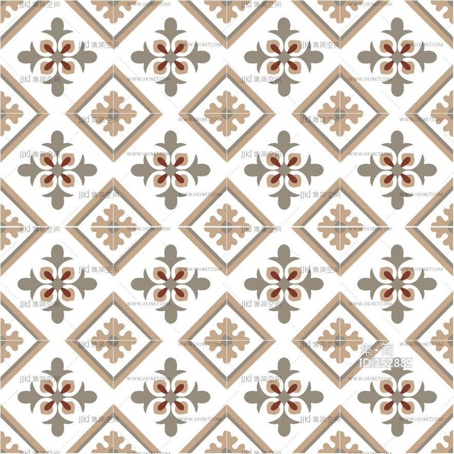 法式复古风瓷砖贴图