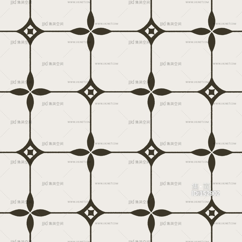 法式中古瓷砖_无缝中古小法花砖_瓷砖贴图