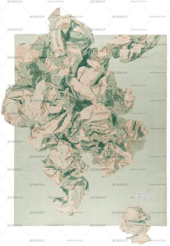 现代抽象图案地毯 (2)