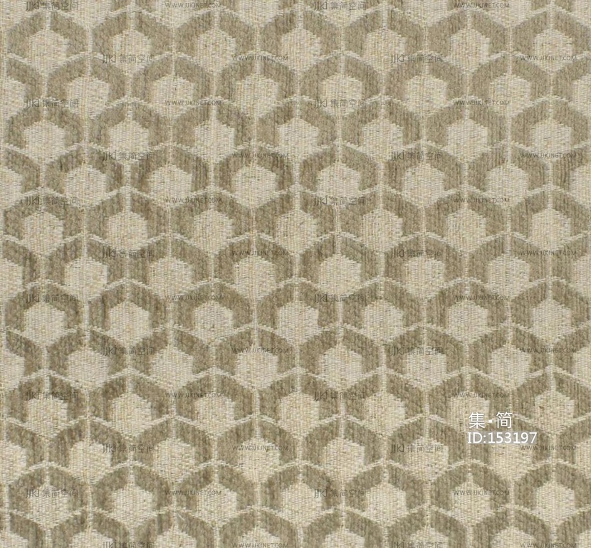 新中式图案无缝布纹地毯 (1)