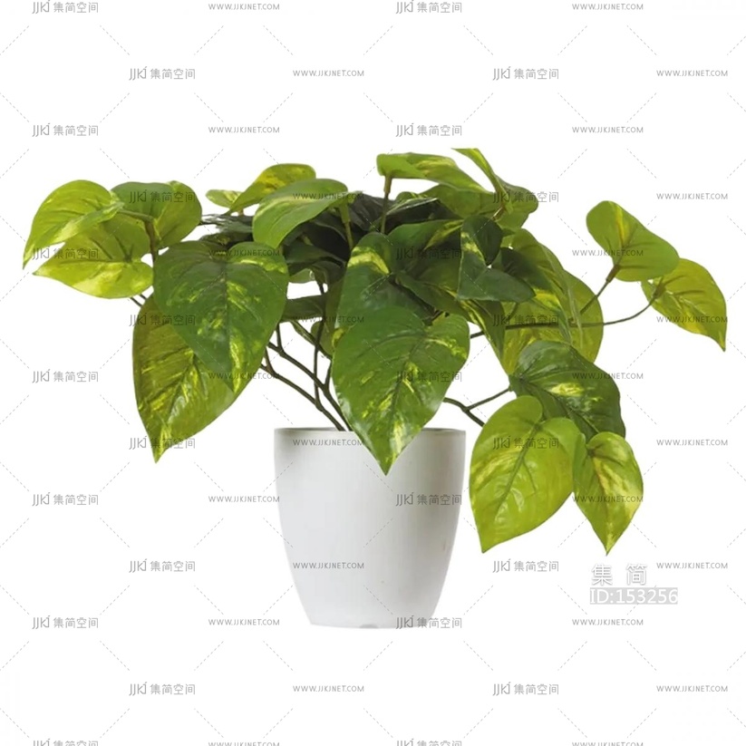 02-花盆绿萝花池png免扣素材 (11)