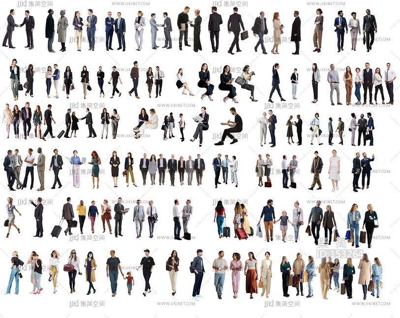 22-时尚商务人物,办公人物，休闲人物，坐着的人物psd下载