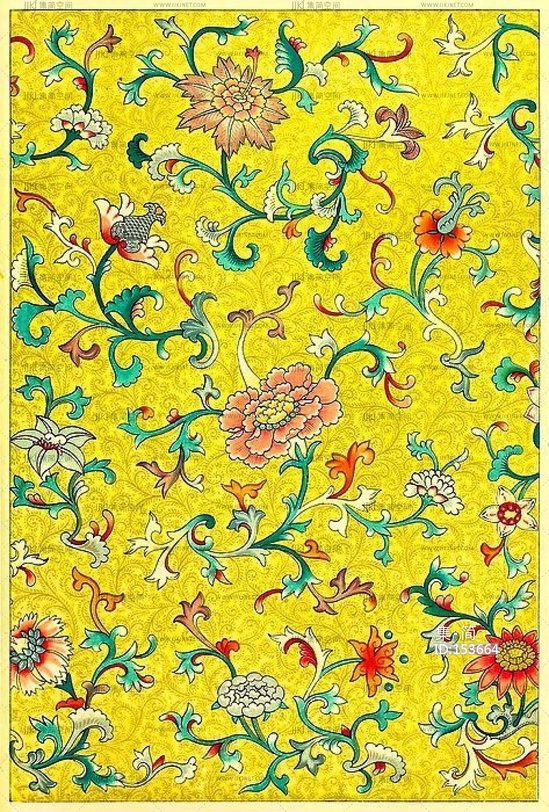 青花瓷贴图瓷器贴图小碎花 (3)