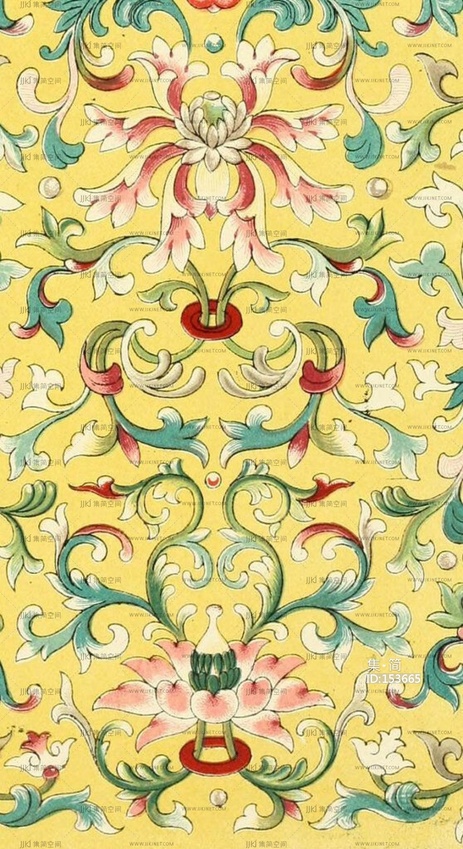 青花瓷贴图瓷器贴图小碎花 (4)