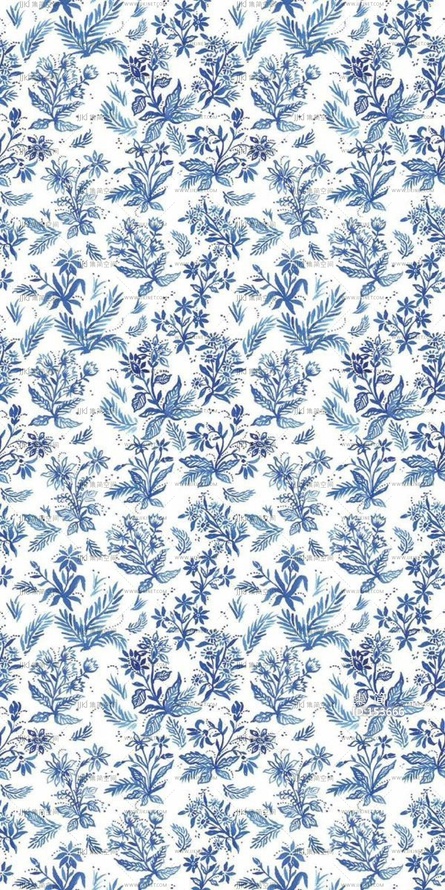 青花瓷贴图瓷器贴图小碎花 (5)