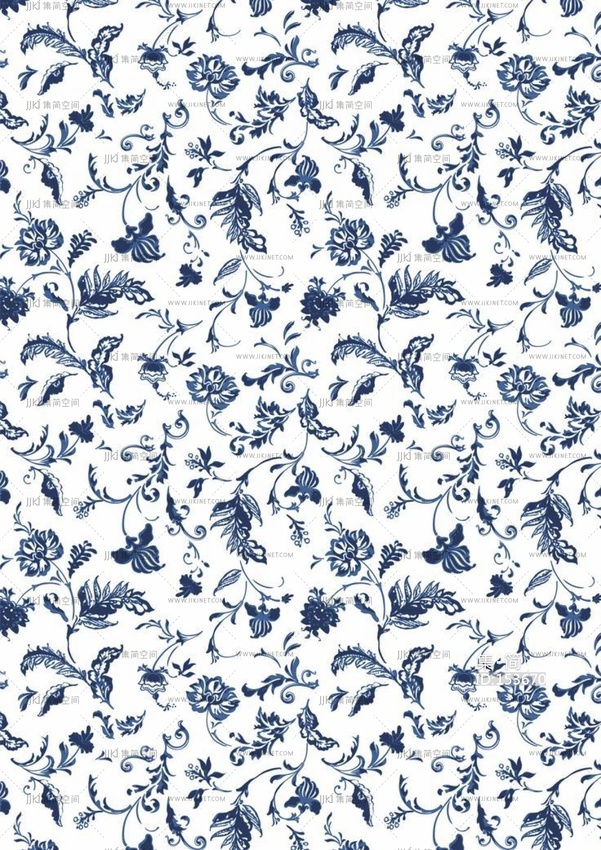 青花瓷贴图瓷器贴图小碎花 (9)