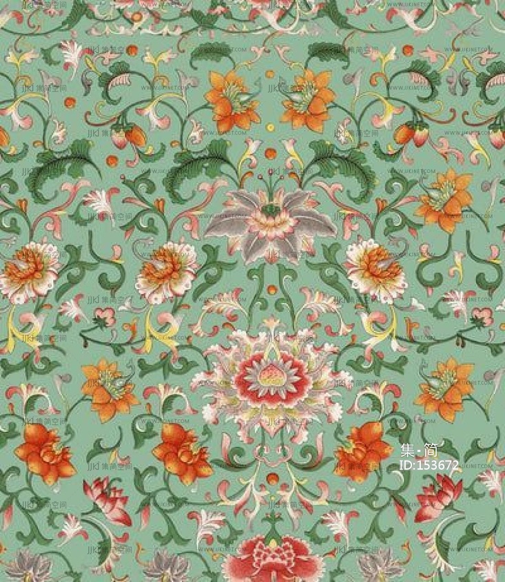 青花瓷贴图瓷器贴图小碎花 (11)