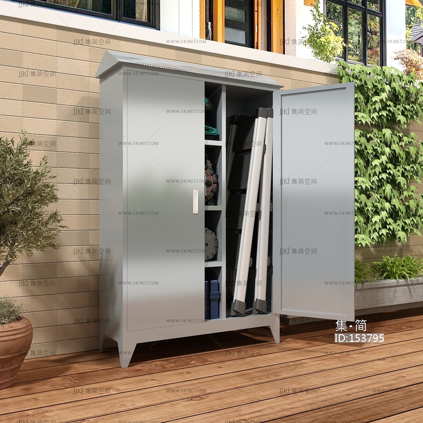 户外储物柜模型