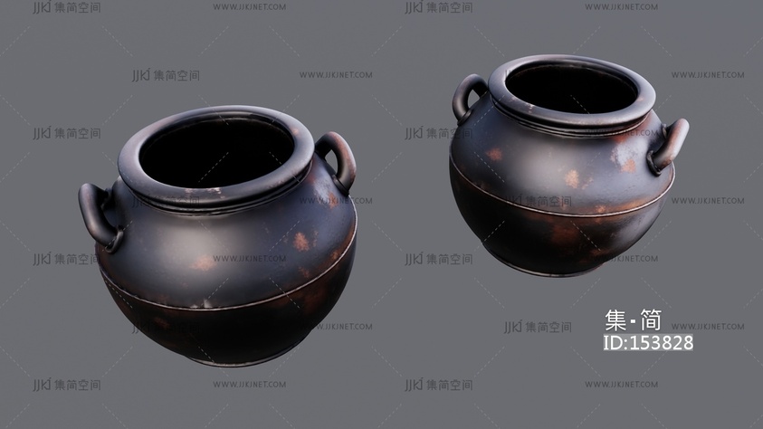 罐子,瓶罐器皿 su草图模型