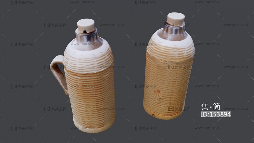 水壶，暖瓶su草图模型