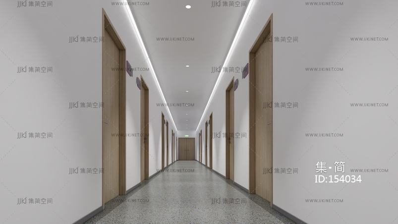 走廊 su草图模型