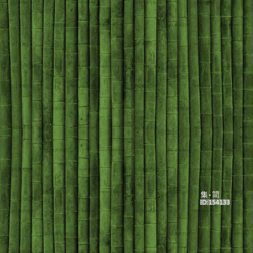 中式竹子_绿色竹篱笆贴图