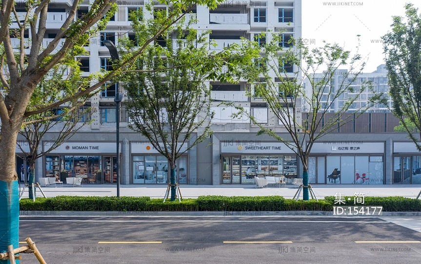 01-城市街道白天外景贴图