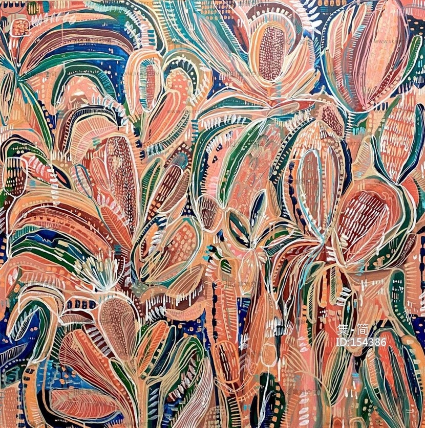 现代抽象画装饰画艺术画油画 (9)