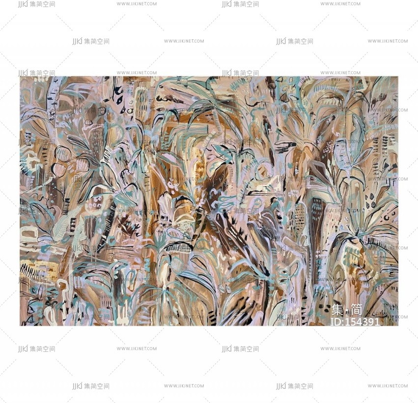 现代抽象画装饰画艺术画油画 (14)