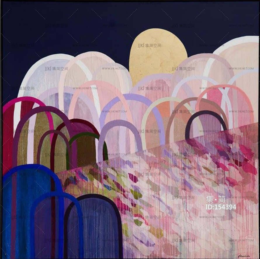 现代抽象画装饰画艺术画油画 (17)