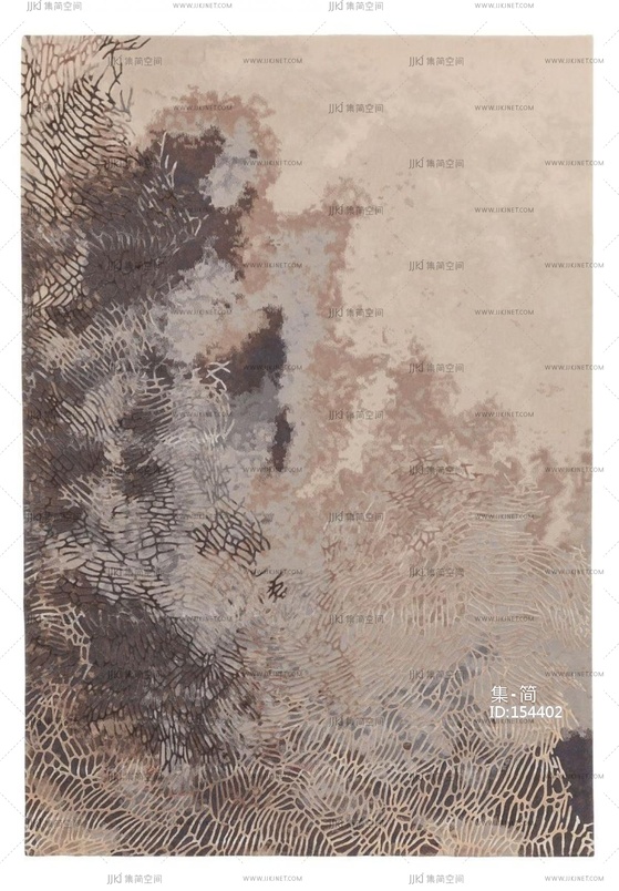 新中式抽象装饰画地毯