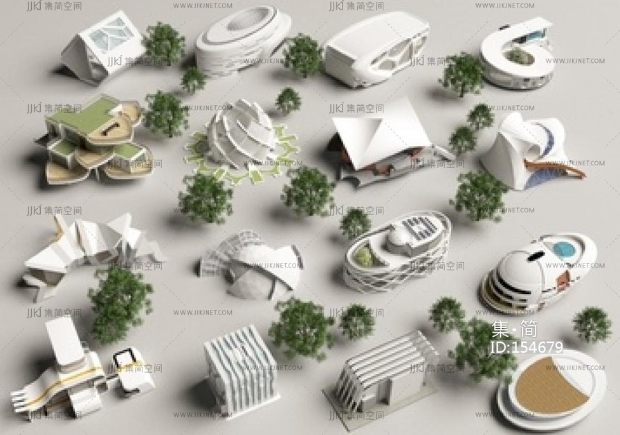 现代其他公共建筑SU模型