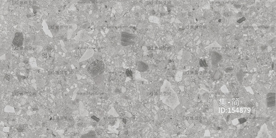 现代简约瓷砖_无缝大颗粒水磨石_灰色水磨石瓷砖贴图 (2)